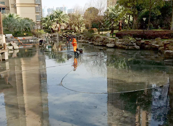 浑南景观池淤泥清理